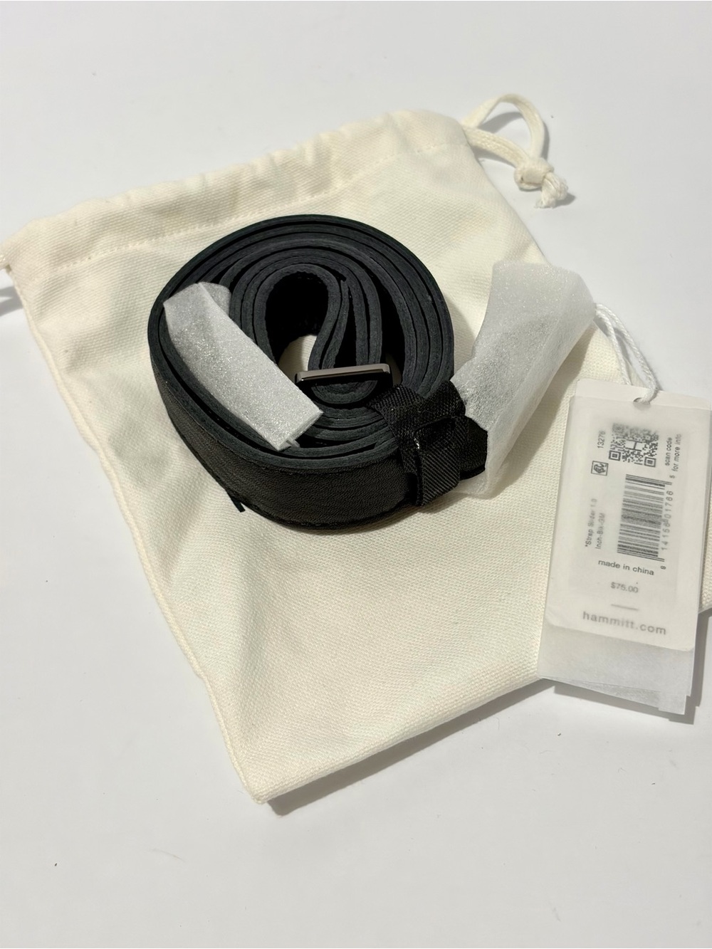 Hammitt Slider Strap 1 Inch In Black/Gunmetal